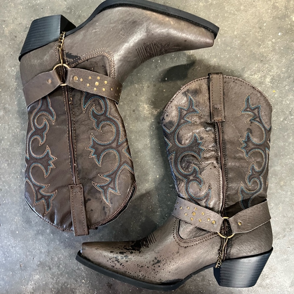 Women’s cowboy boots brown NEW size 8.5